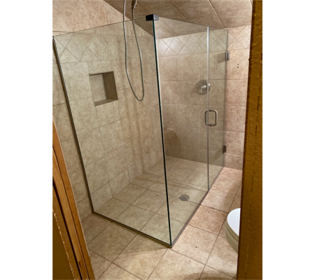 Bath & Shower 3/8 inch Custom Fit Frameless Shower